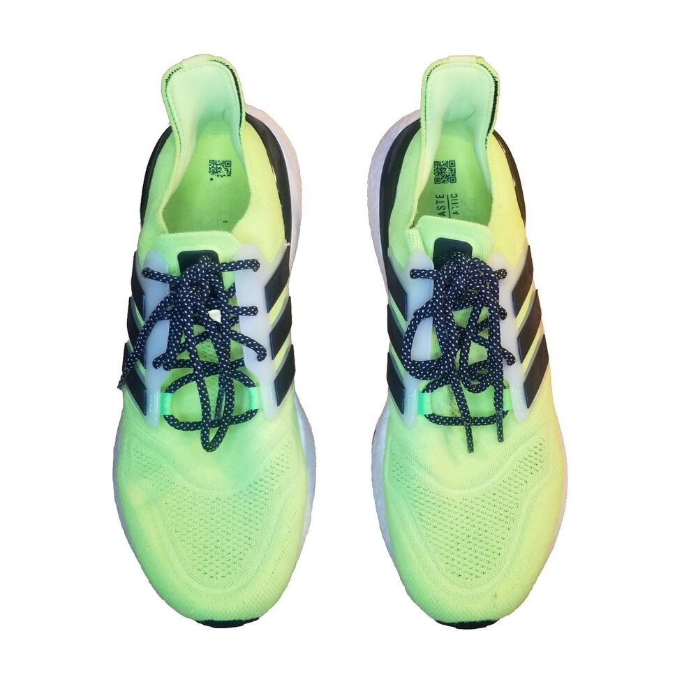 Adidas Ultraboost 22 Men Size 12 Solar Yellow Black Running Shoe Sneaker GX6639